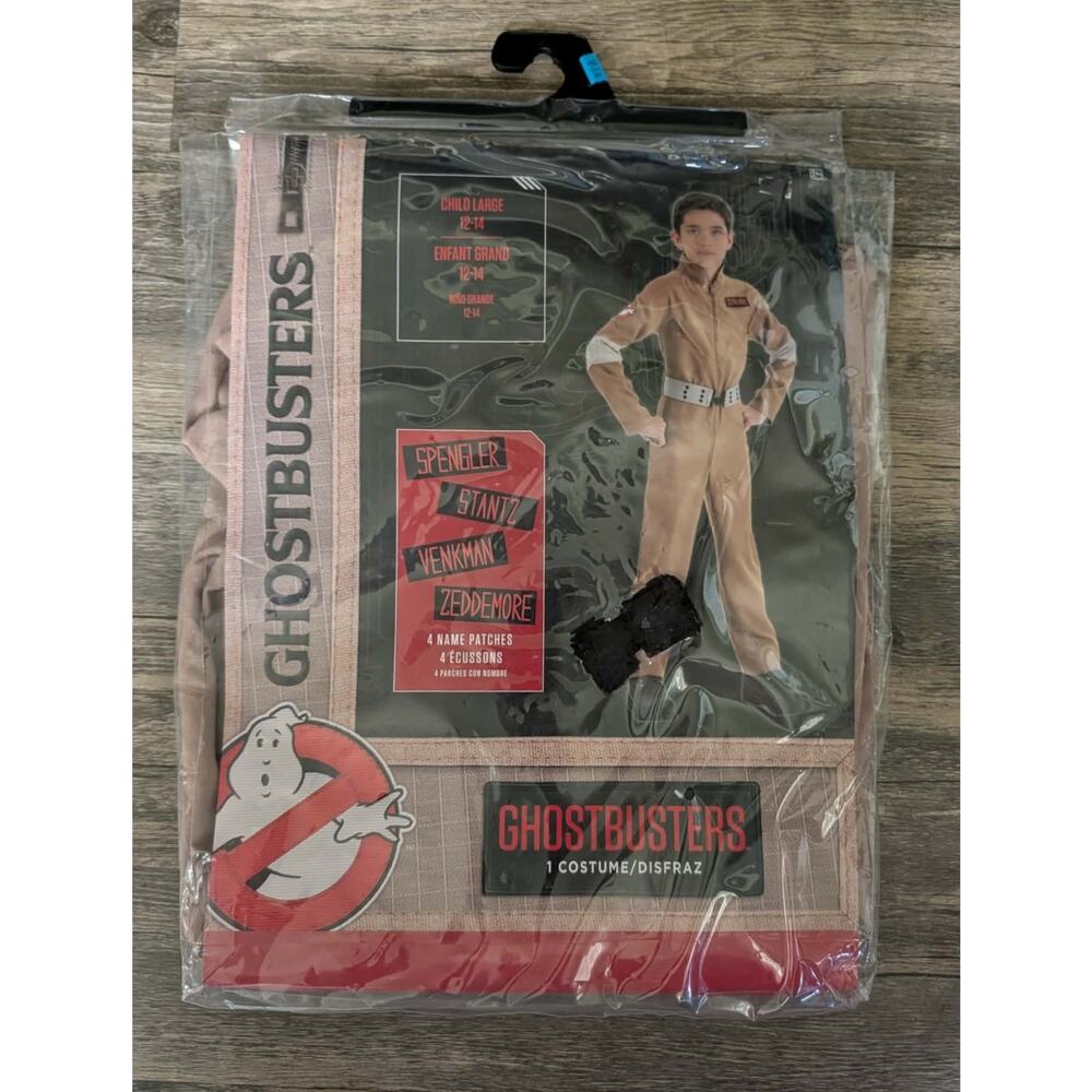 NEW! Childs Ghostbusters Halloween Costume Movie Cosplay Size L 12-14 Backpack - Picture 3 of 13